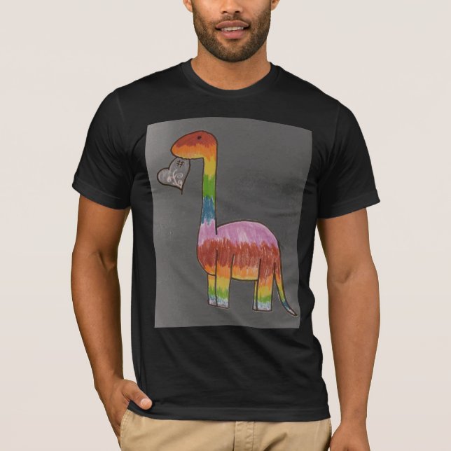 Rainbow dinosaur T-Shirt (Front)
