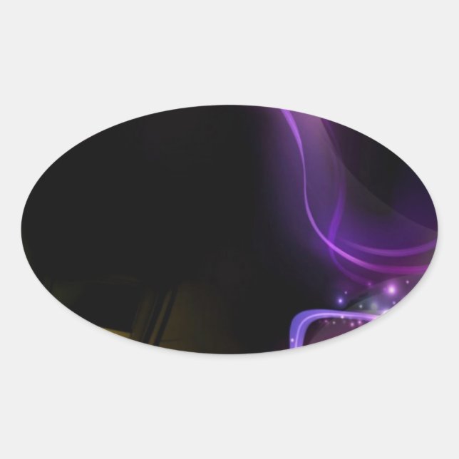 RAINBOW DJ OVAL STICKER (Front)