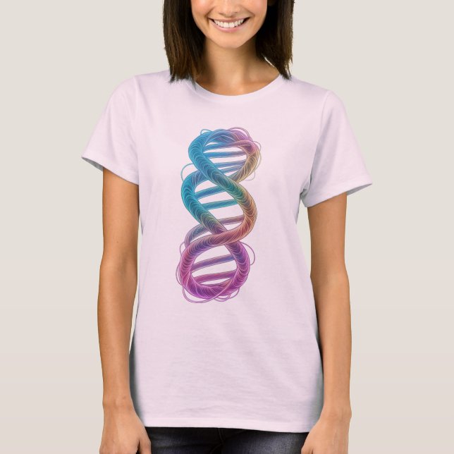 Rainbow DNA Infinity T-Shirt (Front)