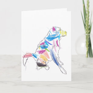 Rainbow Dog Happy Father's Day ! Card