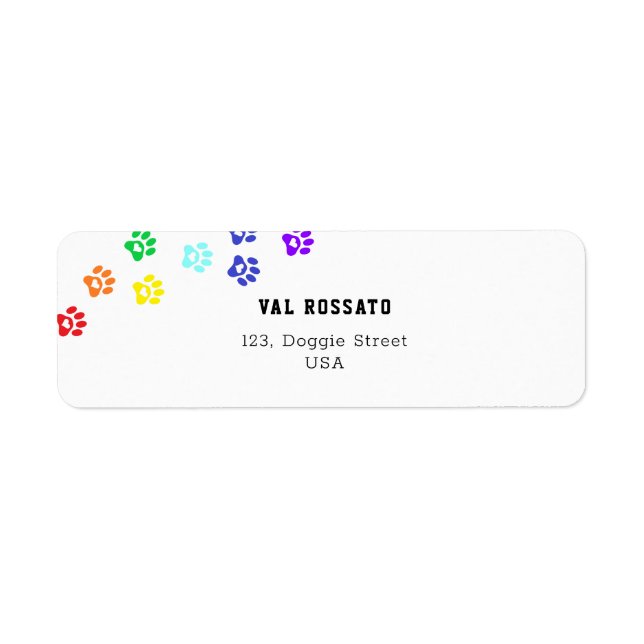 Rainbow Dog Paw  (Front)