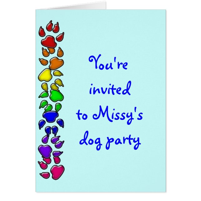 rainbow dog print (Front)