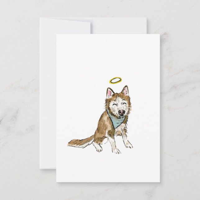 Rainbow Dog Sympathy Card (Front)