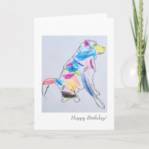Rainbow Dog's Birthday Card
