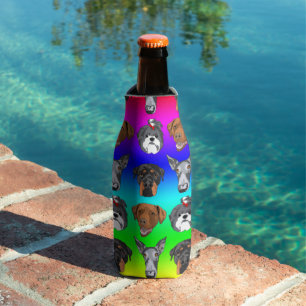 Rainbow Dogs Can Cooler