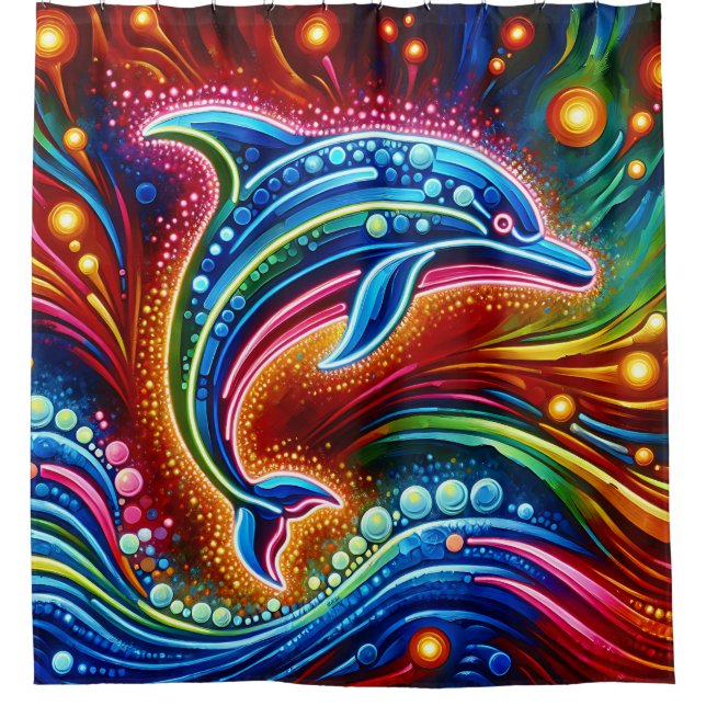 “Rainbow Dolphin: Ocean Glow” (Front)