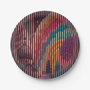 Rainbow Dome Striped Party Plate – Customizable