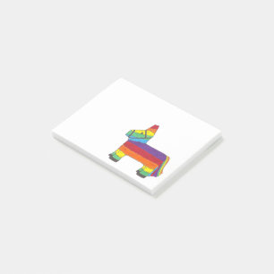 Rainbow Donkey Piñata Party Favour Fiesta Celebrat Post-it Notes