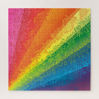 Rainbow Doodle Artwork Jigsaw Puzzle