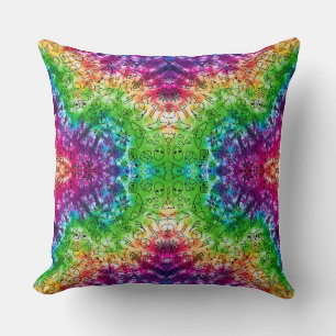 Rainbow Doodle Throw Pillow