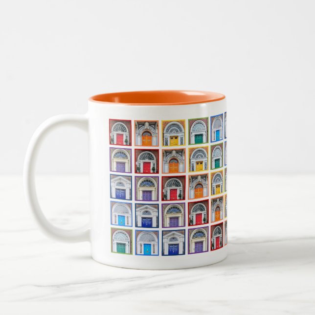 Rainbow Doors of Ireland Coffee Cup (Left)