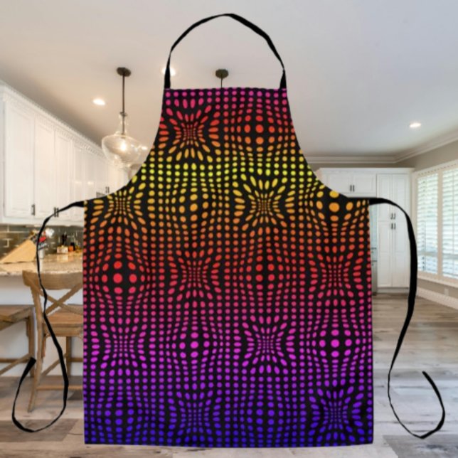Rainbow Dot Mirage Apron (Creator Uploaded)
