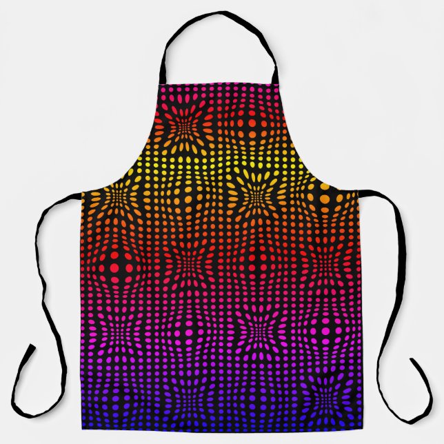 Rainbow Dot Mirage Apron (Front)