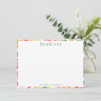 Rainbow Dots Personalized Stationery Kids Name