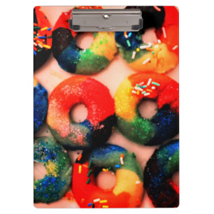 Rainbow Doughnuts  Clipboard