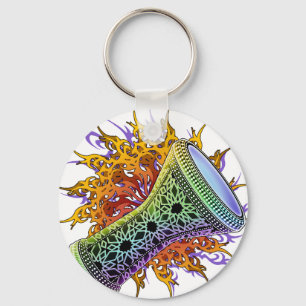 Rainbow Doumbek Keychain
