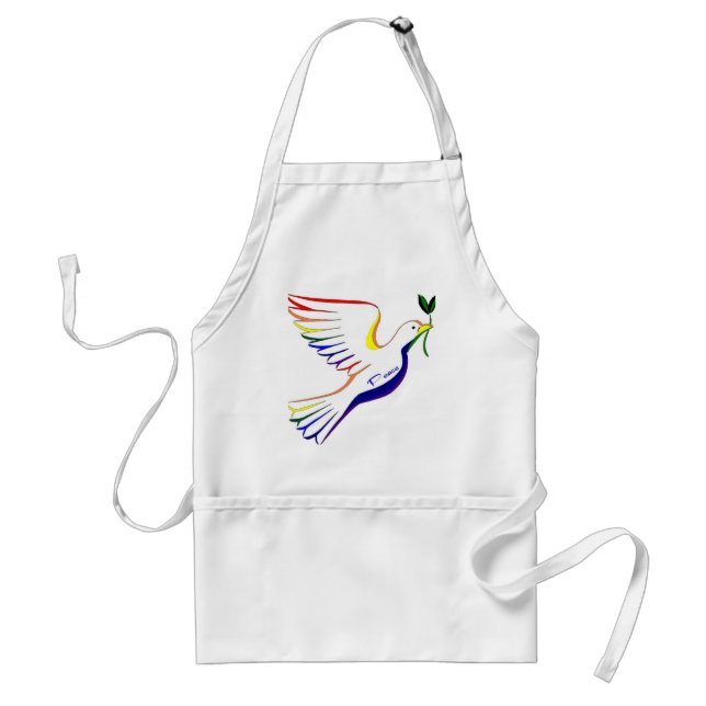 Rainbow Dove Standard Apron (Front)