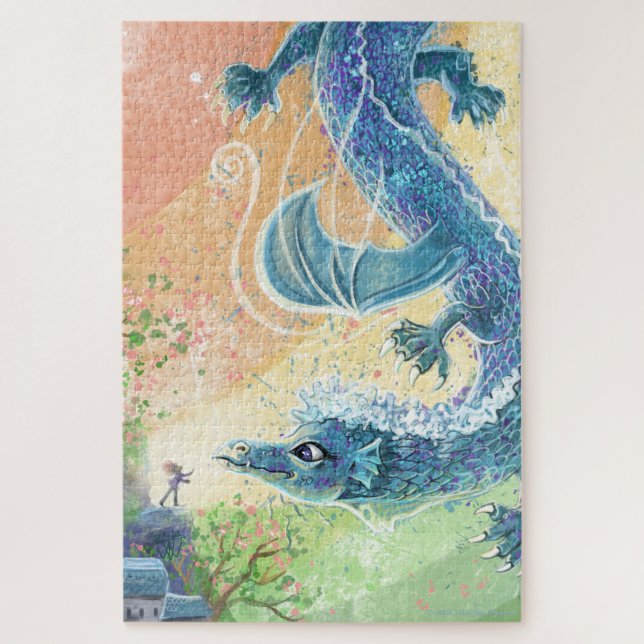 Rainbow Dragon Art Jigsaw Puzzle (Vertical)