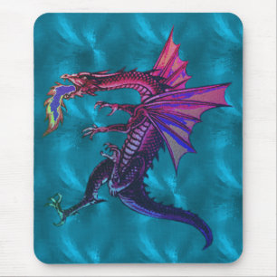 Rainbow Dragon Mouse Pad