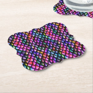 Rainbow Dragon Scales Coasters