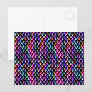 Rainbow Dragon Scales Postcard