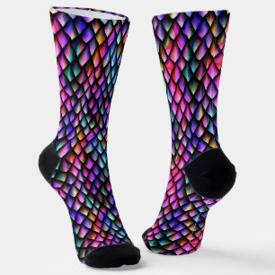 Rainbow Dragon Scales Socks #2