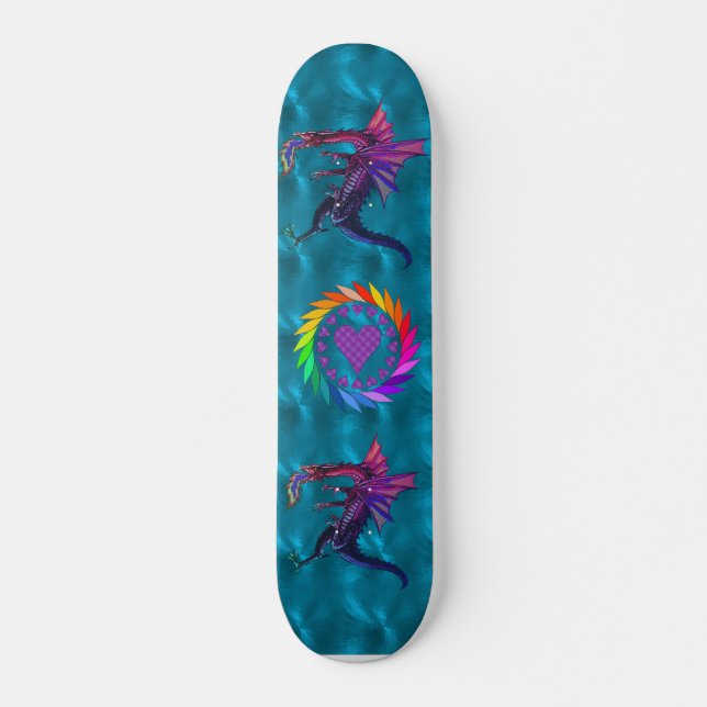 Rainbow Dragon Skateboard (Front)
