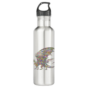 Rainbow Dragon Tribal Tattoo Gift idea 710 Ml Water Bottle