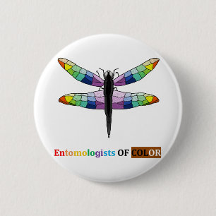 Rainbow Dragonfly 2 Inch Round Button