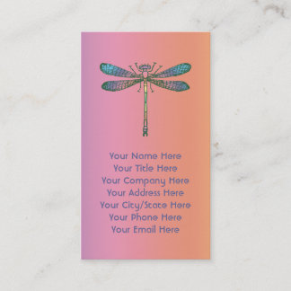 Rainbow Dragonfly Business Card