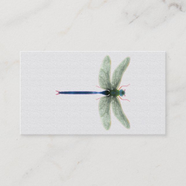 Rainbow Dragonfly Cartes de visite personnalisable (Devant)