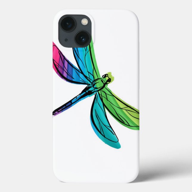 Rainbow Dragonfly Case-Mate iPhone Case (Back)