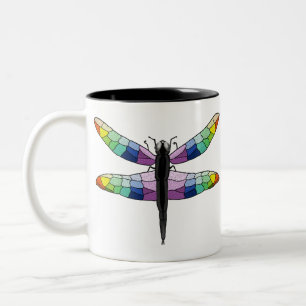 Rainbow Dragonfly Mug