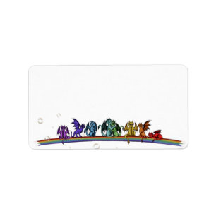 Rainbow Dragons Label