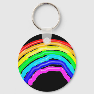Rainbow drawn keychain