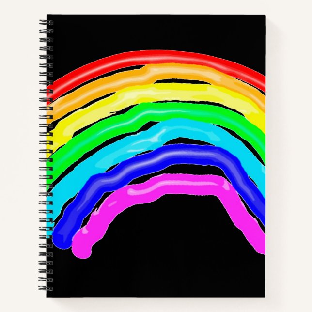 Rainbow drawn notebook (Front)