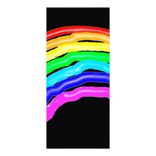 Rainbow drawn rack card