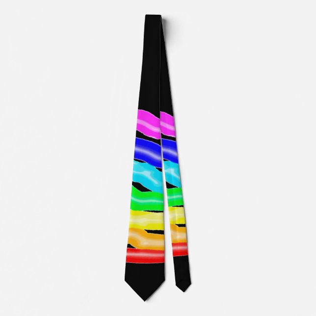 Rainbow drawn tie (Front)