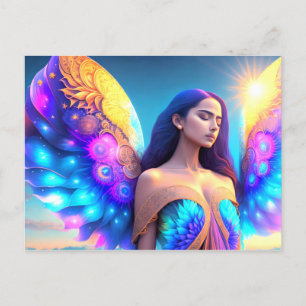 Rainbow Dream Angel Remembrance OWN ART Postcard