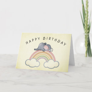 Rainbow Dreams Birthday Card