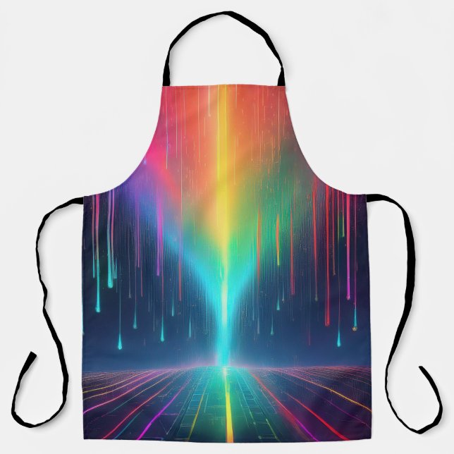 Rainbow Drip Trip Apron (Front)