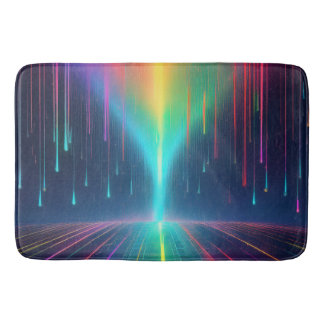 Rainbow Drip Trip Bath Mat