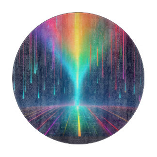 Rainbow Drip Trip Cutting Board