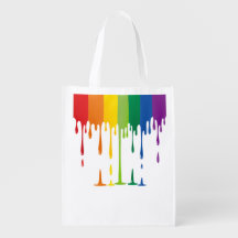 Rainbow Dripping Paint Liquid Abstract Art