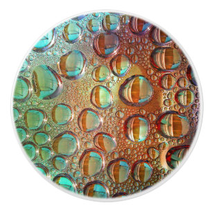 Rainbow Drops Ceramic Knob