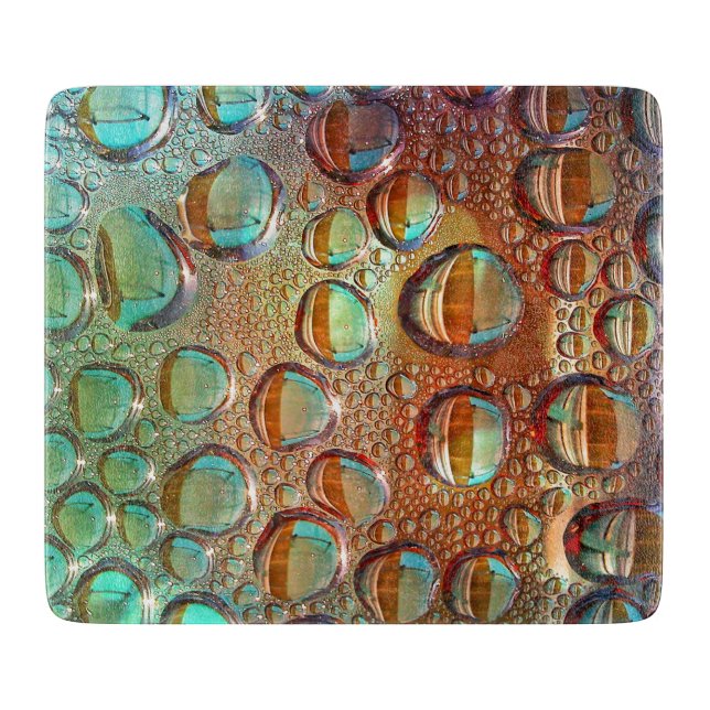 Rainbow Drops Cutting Board (Front)