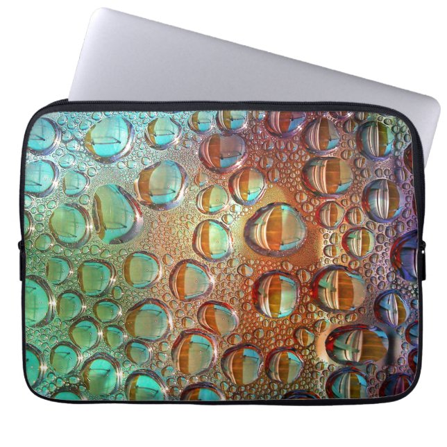 Rainbow Drops Laptop Sleeve (Front)