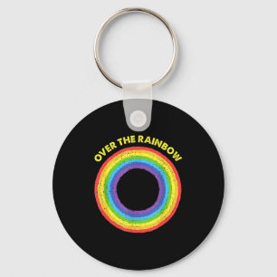 Rainbow earth day aprill 22 save the planet keychain