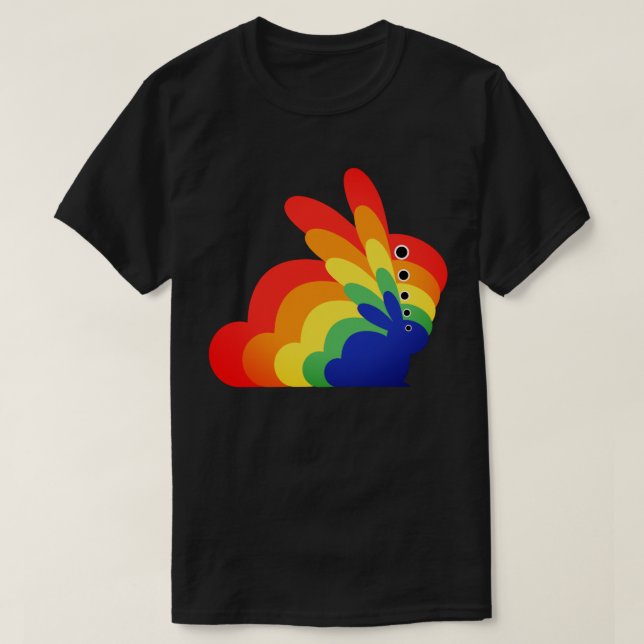 Rainbow Easter Bunny - Easter T-Shirt (Design Front)