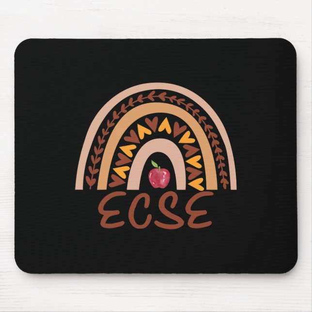 Rainbow ECSE Team Back to School Appreciation Fall Mouse Pad (Front)